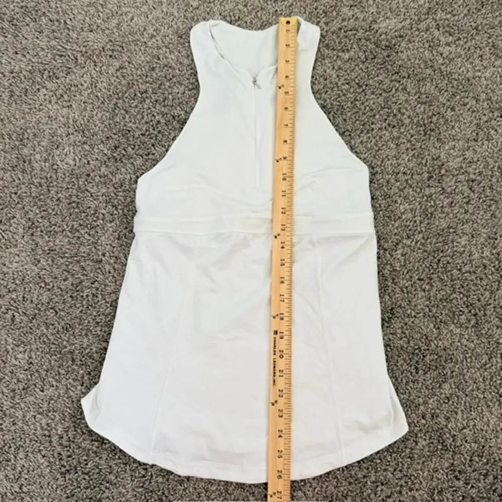 Lululemon Lot of 3 Cycling Zippy Run Tanks High Neck Zip Up Shelf Bra Women's 8